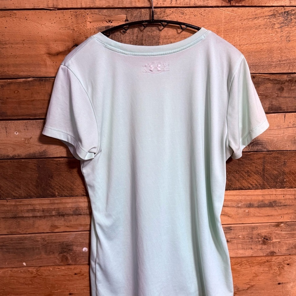 Under Armour Mint Green HeatGear Shirt - Picture 3 of 3